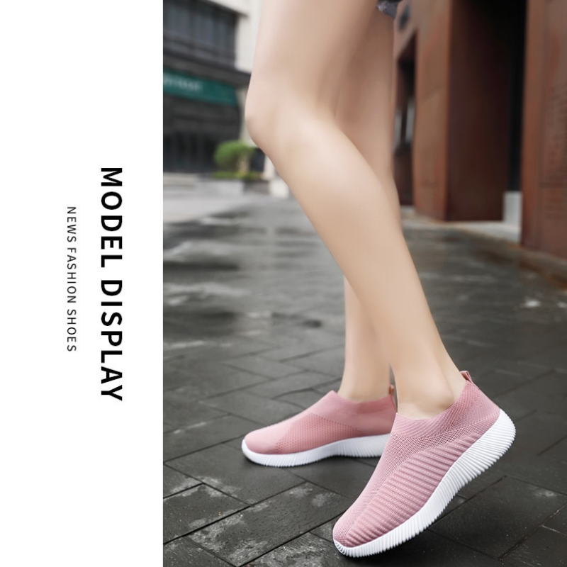 Women's Vulcanized Slip On Walking Flat Shoes