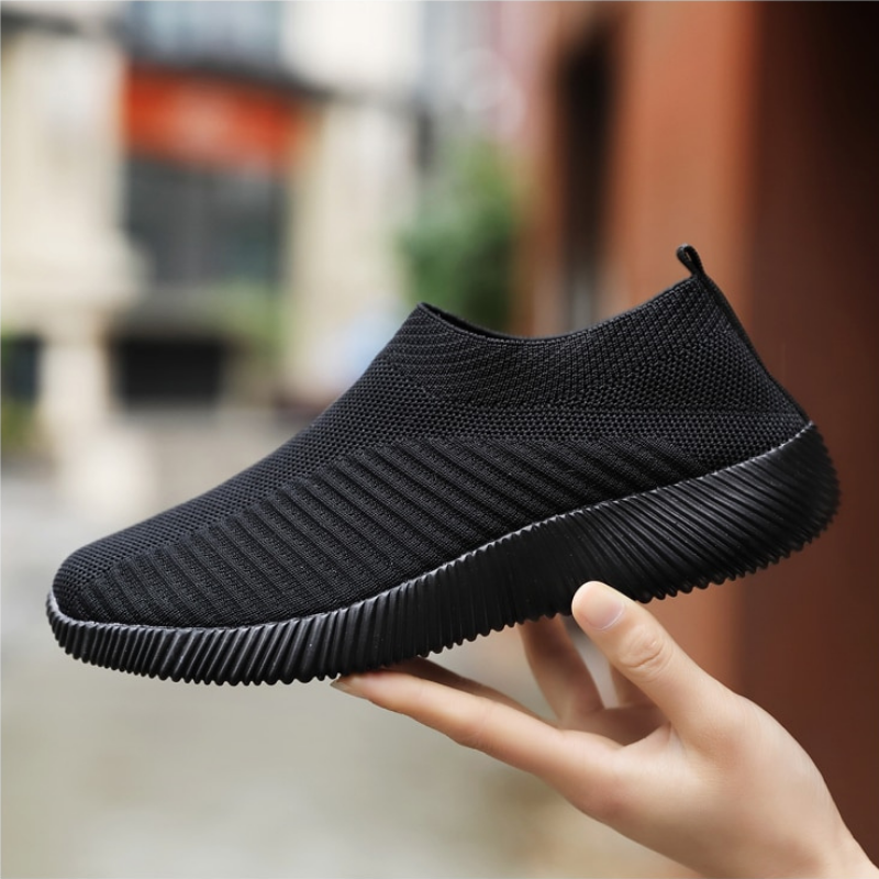 Women's Vulcanized Slip On Walking Flat Shoes