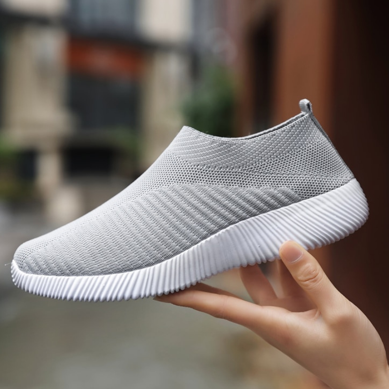 Women's Vulcanized Slip On Walking Flat Shoes