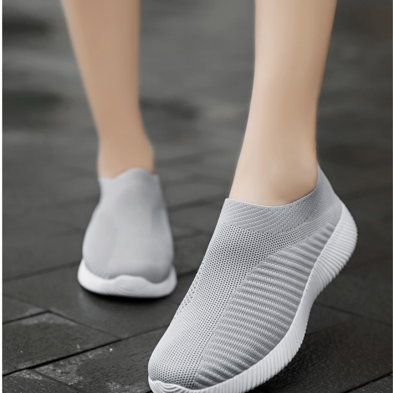 Women's Vulcanized Slip On Walking Flat Shoes