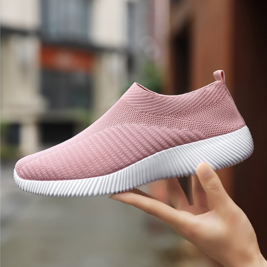 Women's Vulcanized Slip On Walking Flat Shoes