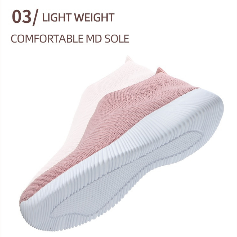 Women's Vulcanized Slip On Walking Flat Shoes
